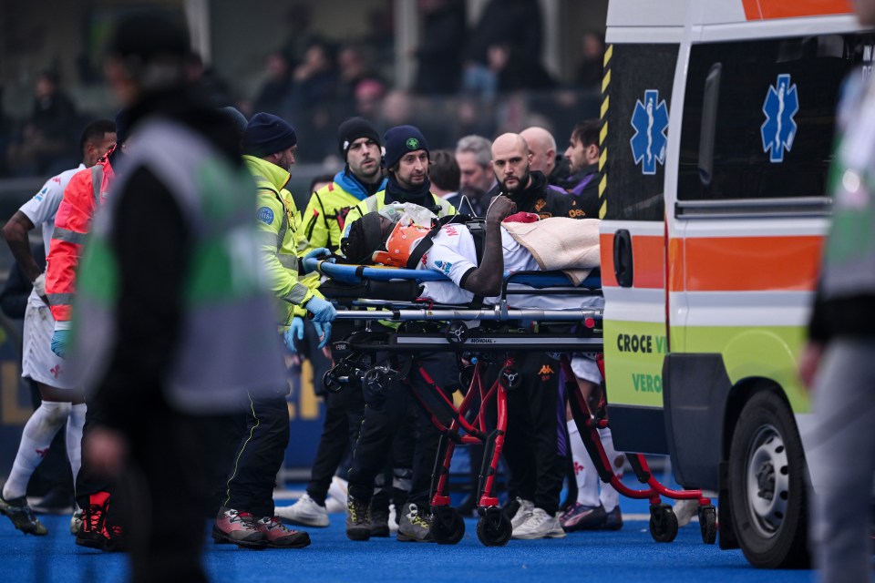 Kean was taken to hospital for tests, Fiorentina have confirmed