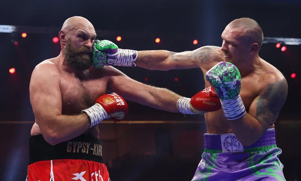 Usyk and Fury's two-fight series was the most lucrative bout and earned them both a place on the list