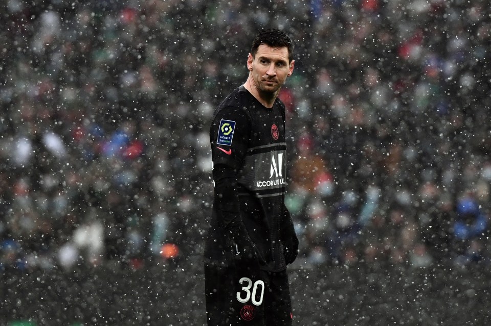 Lionel Messi #10 of Inter Miami CF during a soccer game.