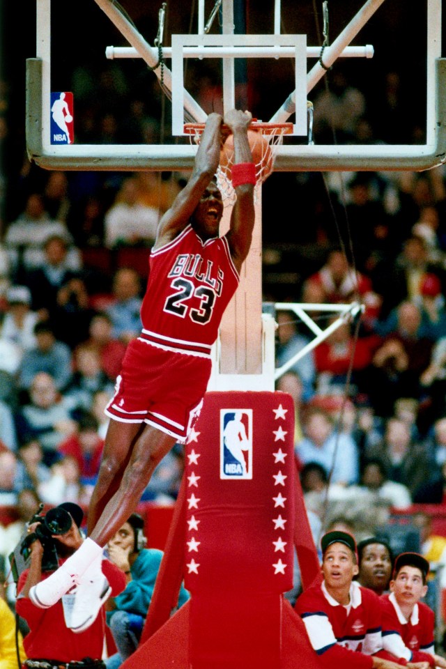 Jordan could throw down but never managed a three-peat