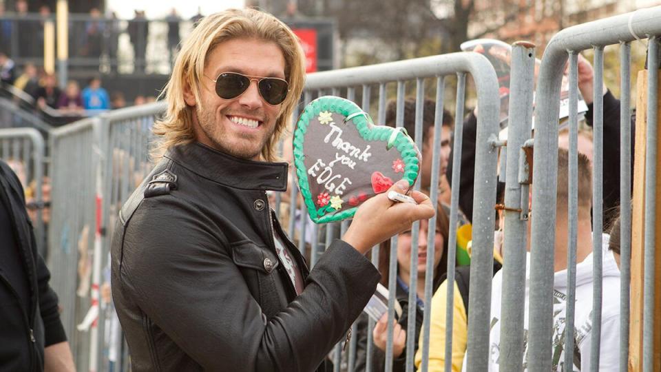 Edge suffered a career ending neck injury but confounding medics by recovering to return