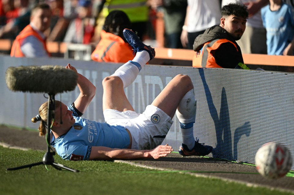 Haaland suffered an injury during City's FA Cup win at Bournemouth