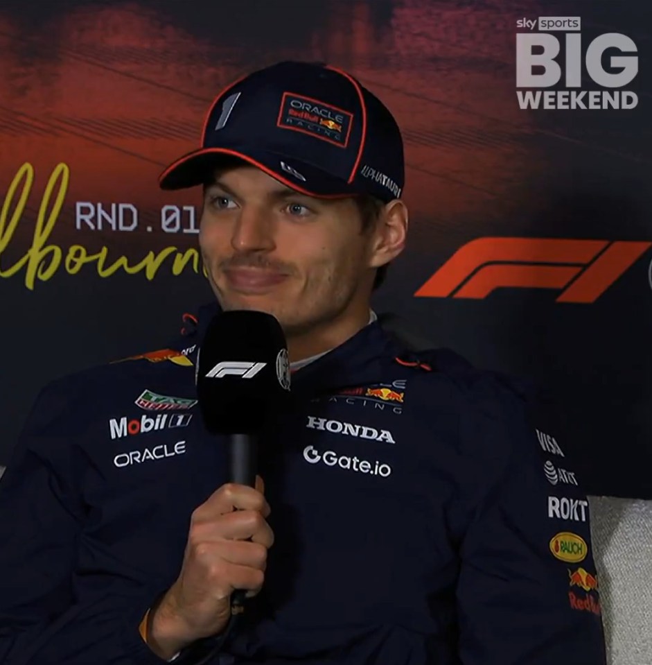 Verstappen cracked the room up