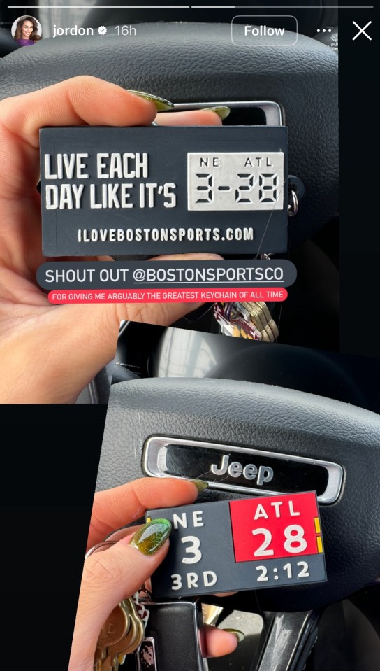 Hudson and Belichick mocked Falcons fans in a new Instagram post