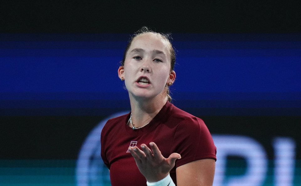 Andreeva's 13-match winning run has ended
