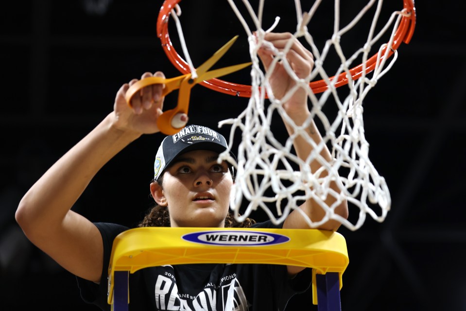 The Bruins battled through and Betts cut the net after their marched into the next round