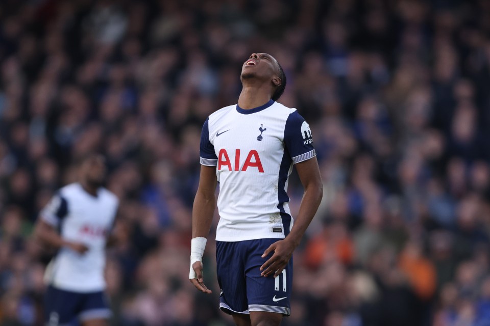 The French winger has just one goal from six appearances for Spurs