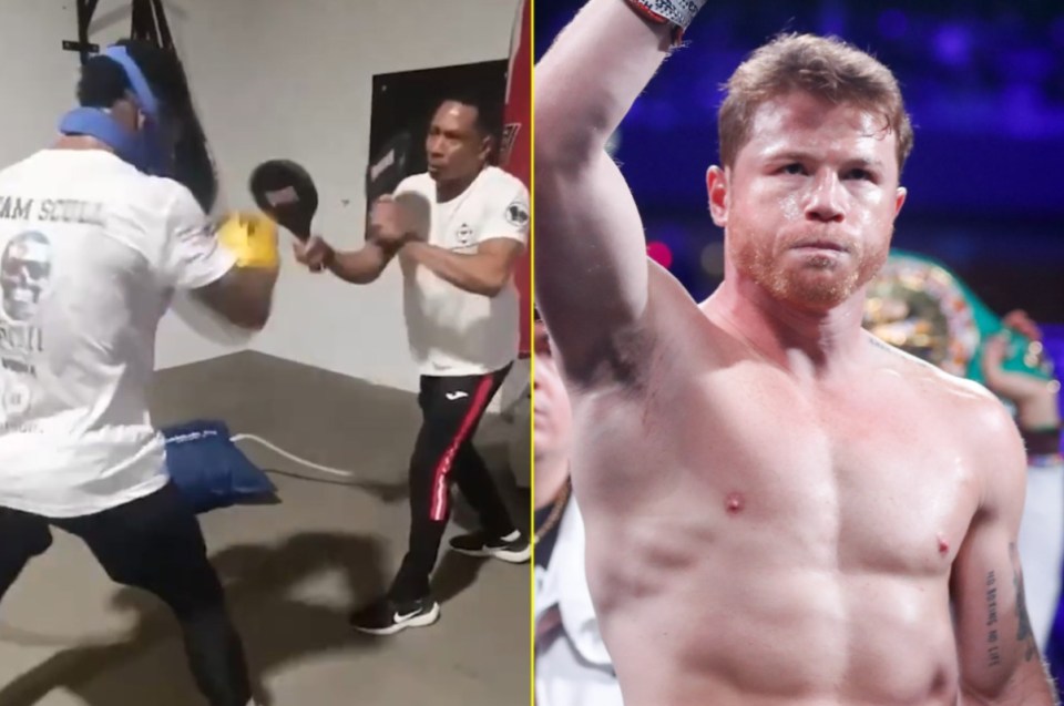 Scull has been working out before his clash with Alvarez but fans aren't convinced