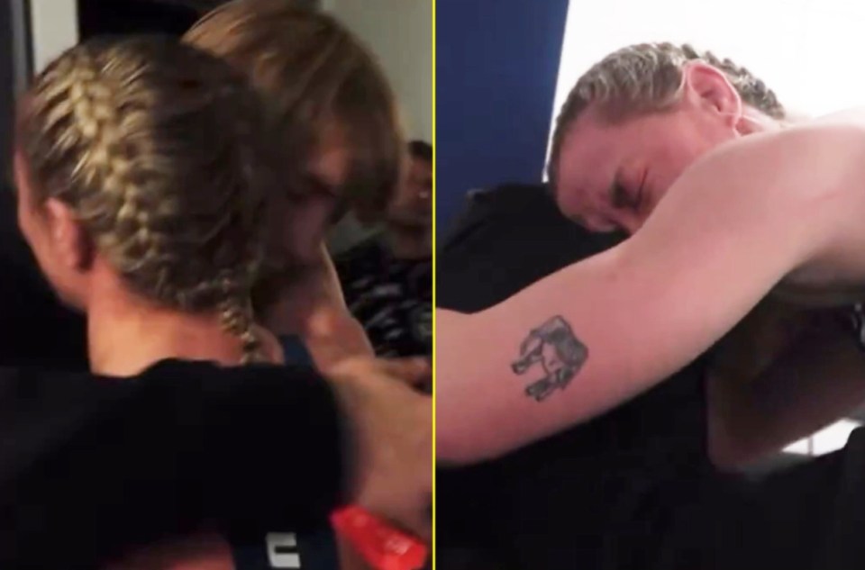 Pimblett and McCann shed tears backstage after the latter's retirement decision