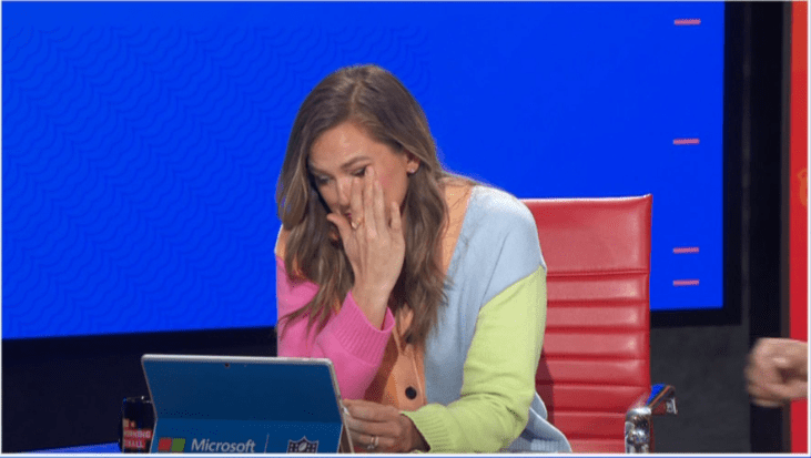 MFB host Erdahl was left in tears by Schrager's goodbye message