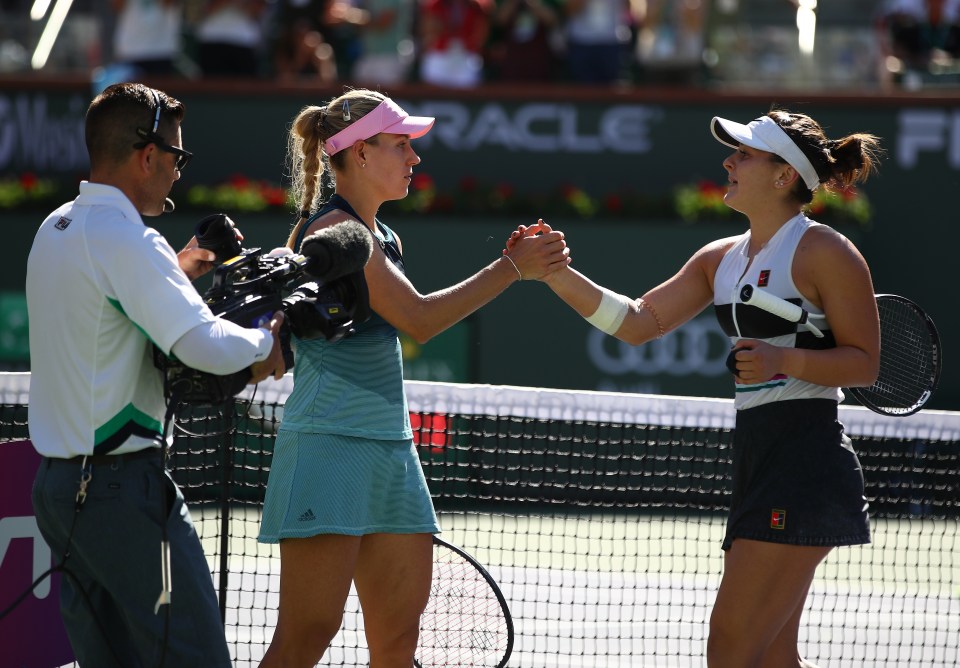 The teenager beat the world no.8 at the time