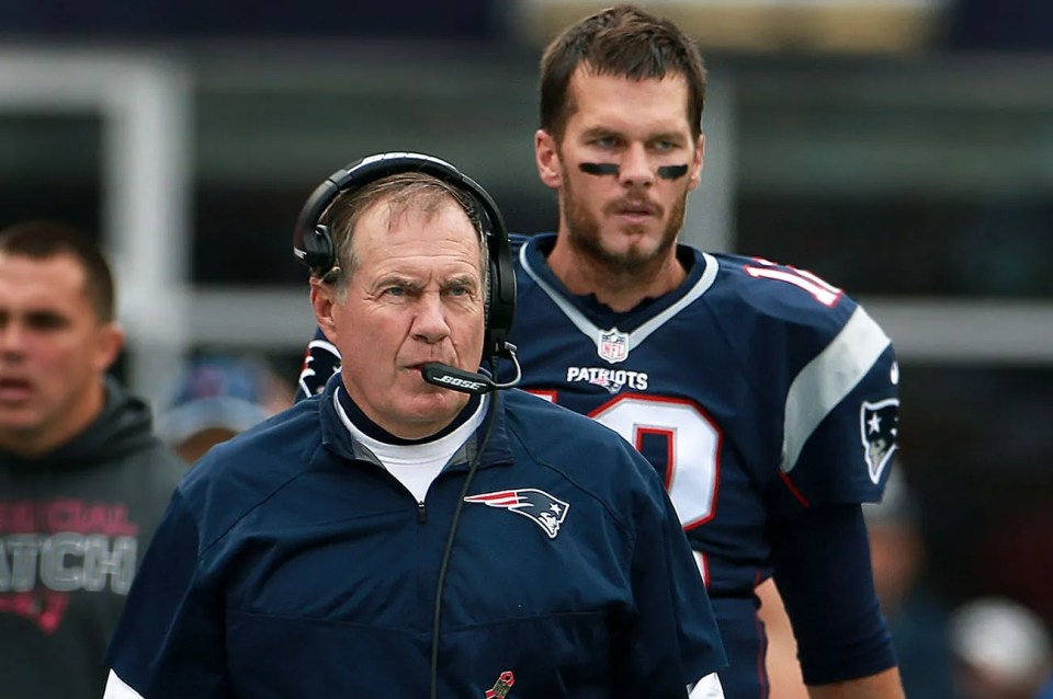 Tom Brady, right, revealed the real reason why he split from Bill Belichick