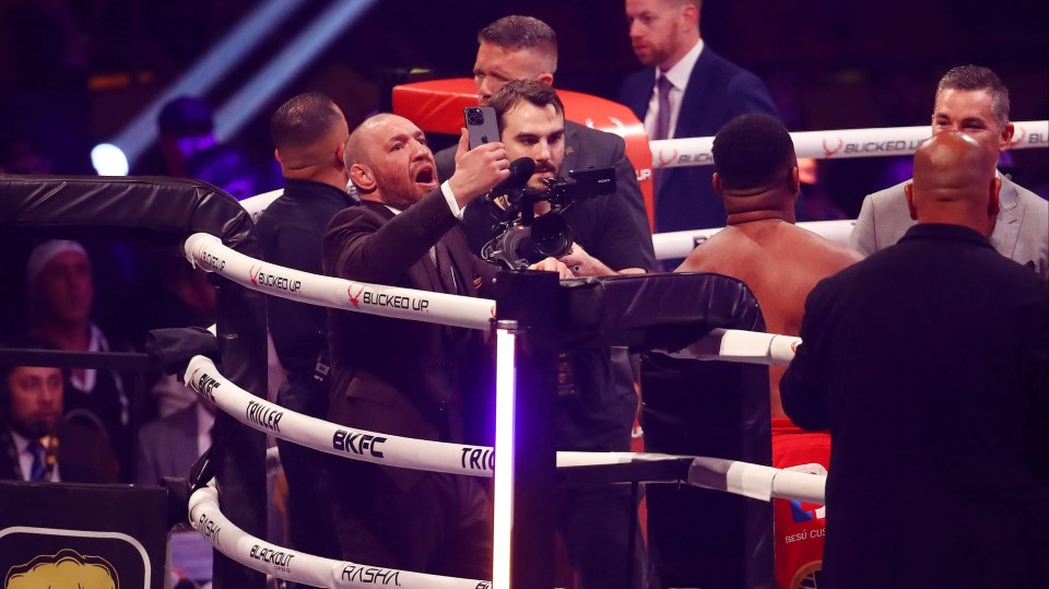McGregor was left speechless after Perdomo's KO