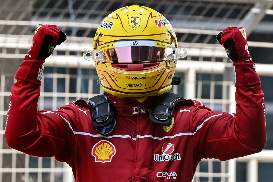 Hamilton claimed his first win for Ferrari in the Chinese sprint race