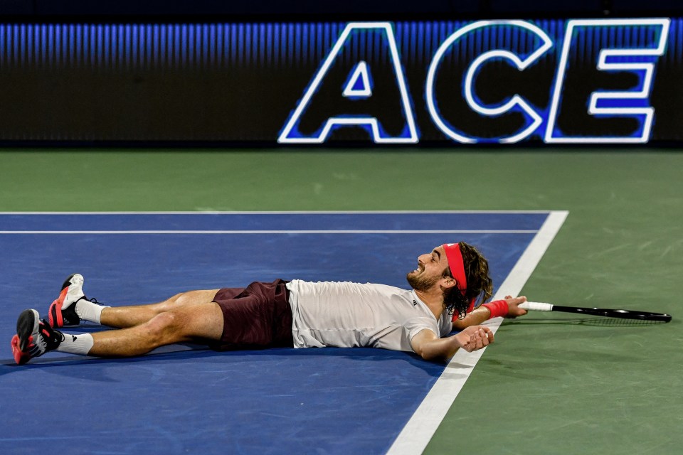 Tsitsipas came out on top at the Dubai Duty Free Tennis Championships