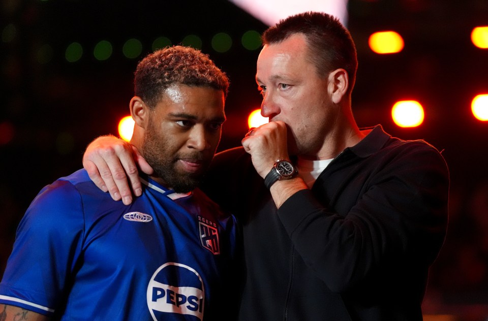 The winger featured for John Terry's 26ers on Monday's opening night