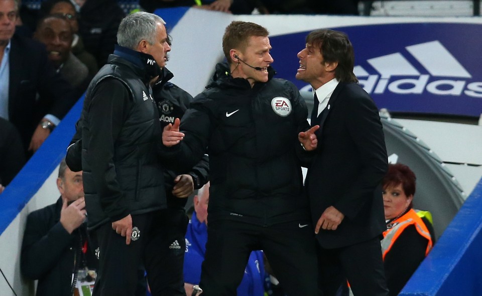Mourinho and Conte ended up in each other's faces before a war of words erupted