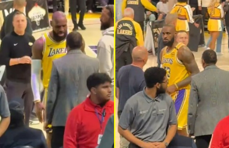 Video footage showed James appearing to get in Smith's face