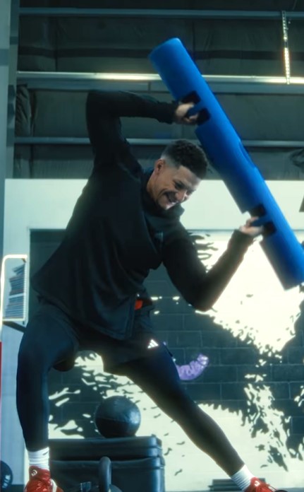 He spent extra time focusing on his core and agility
