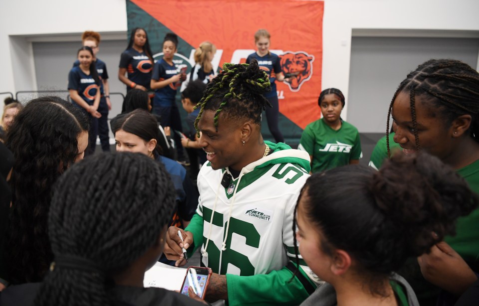 Williams returned to London to help spread flag football in the UK