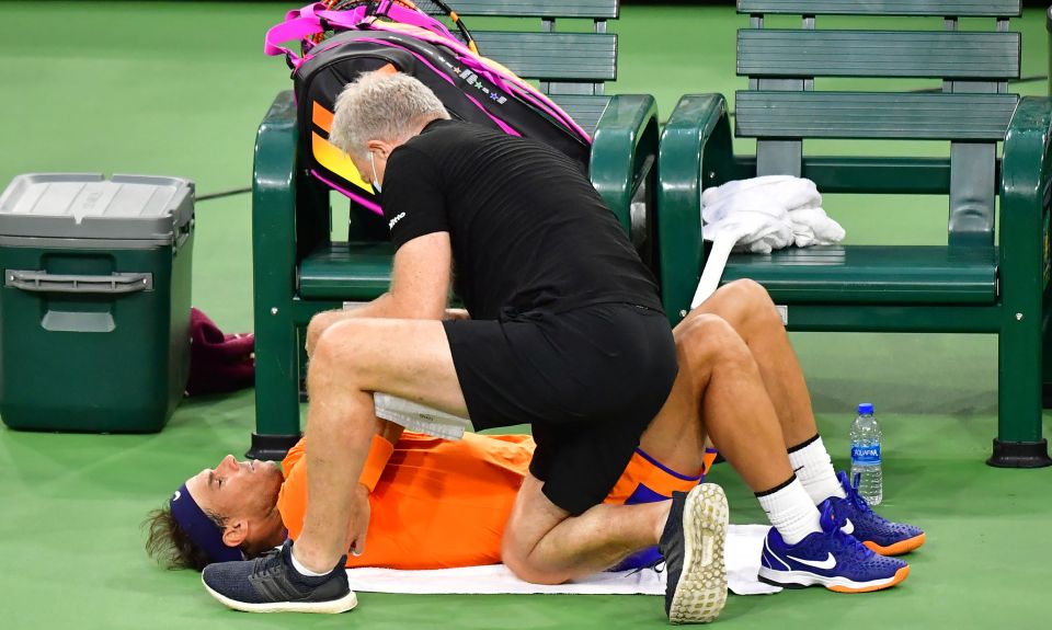 However, he needed to be treated after feeling an issue in his chest
