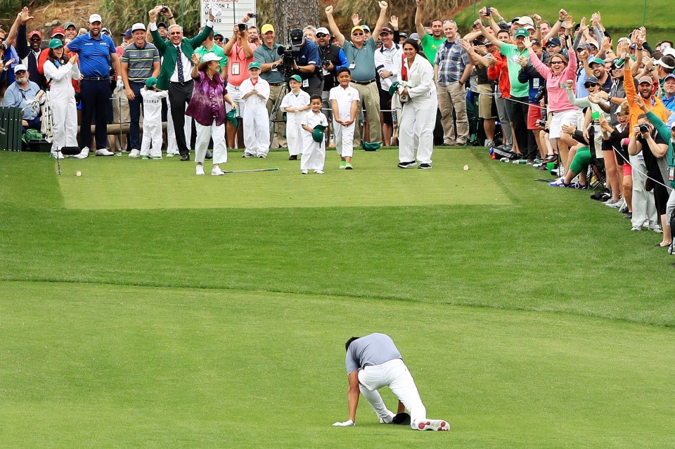 And his dislocated his ankle the day before the tournament got underway