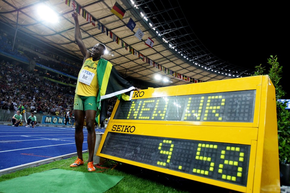 Bolt's world record of 9.58 seconds has stood since August 16, 2009