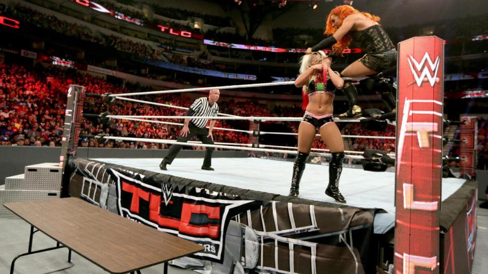Lynch wasn't sure how to go about showcasing both stars in her TLC match with Alexa Bliss