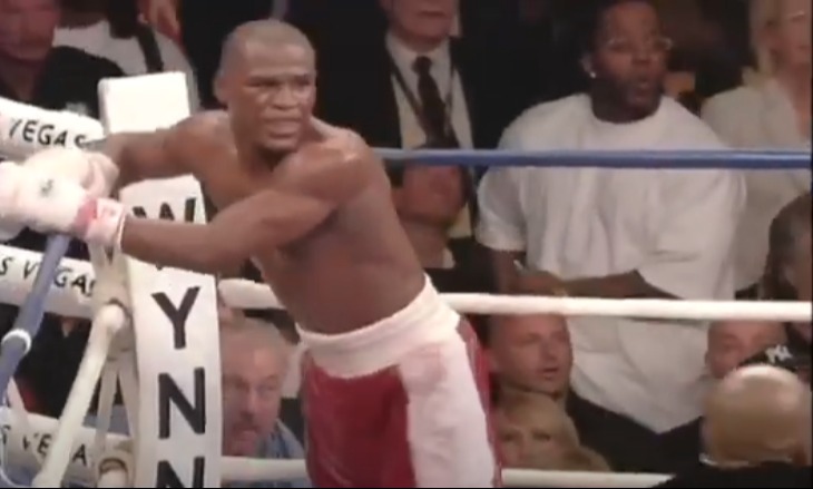 'Pretty Boy' winced in pain, before seeing his Uncle, Roger, storm the ring