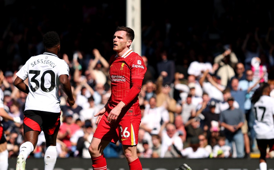 Robertson wanted the ground to swallow him  up there and then