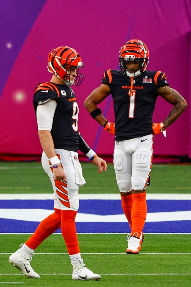 Burrow and the Bengals were eventually beaten in the Super Bowl after drafting Chase