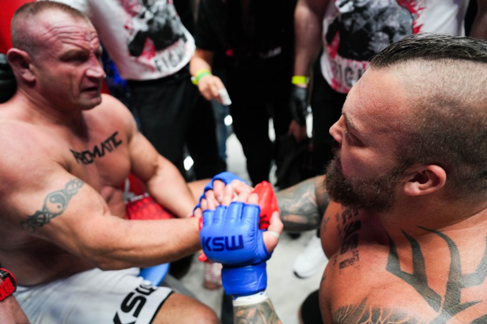 But that didn't stop him from consoling Pudzianowski after their short scrap