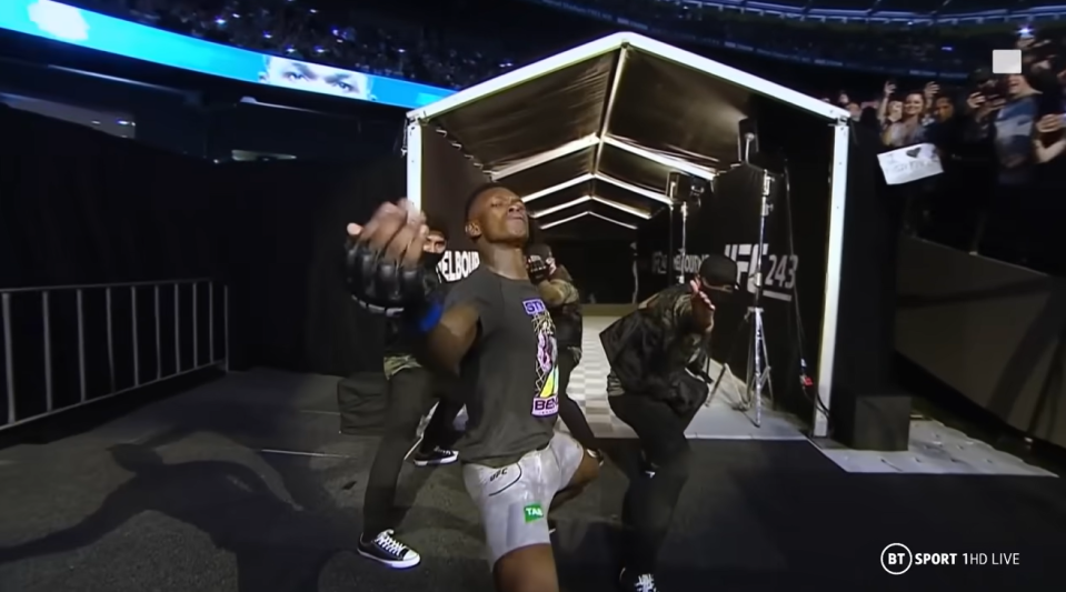 His walkout was just as iconic as his knockout
