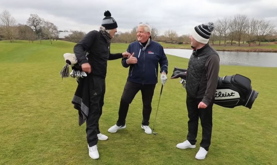 Colin Montgomerie has urged the former footballer to join the Champions Tour