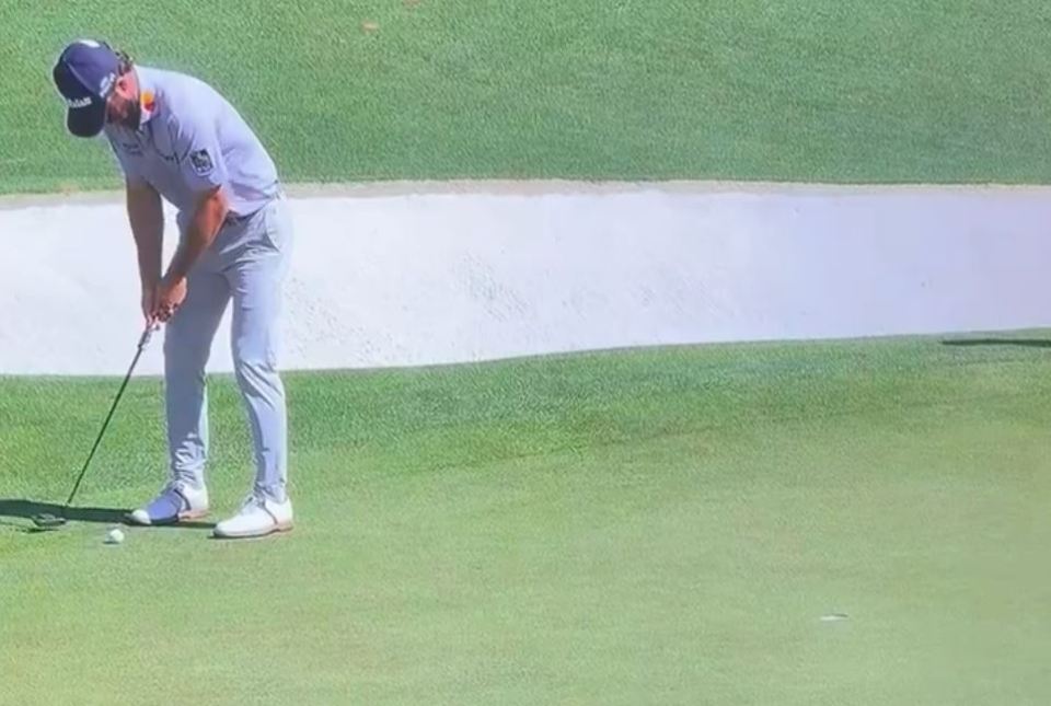 Young missed his first putt