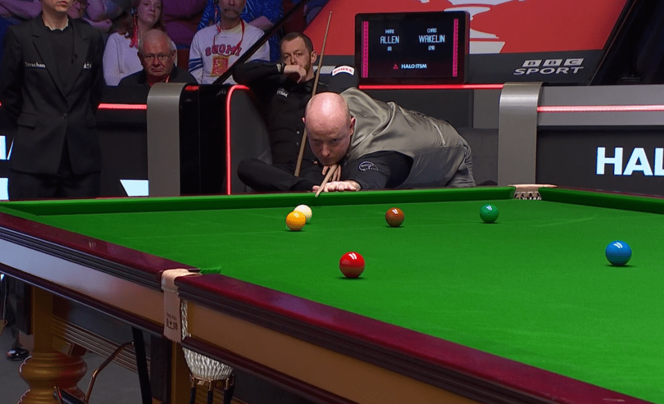 Wakelin stunned Stephen Hendry with his yellow to the middle pocket