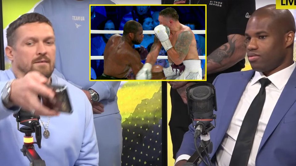 Usyk and Dubois came to blows in the talkSPORT towers too