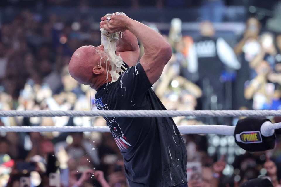 Austin was in Las Vegas having been inducted into the WWE Hall of Fame for a second time