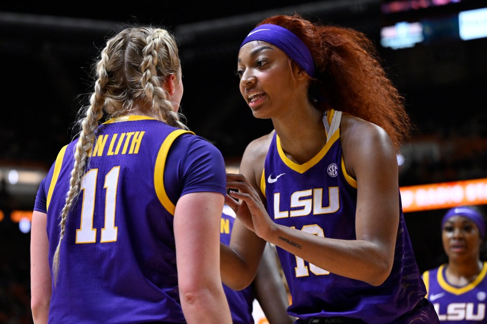 Van Lith and Angel Reese hooped together for one season in college