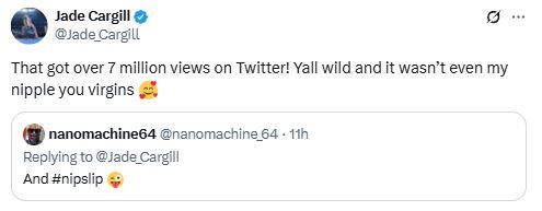 Cargill addresses the perceived mishap with a fan on X