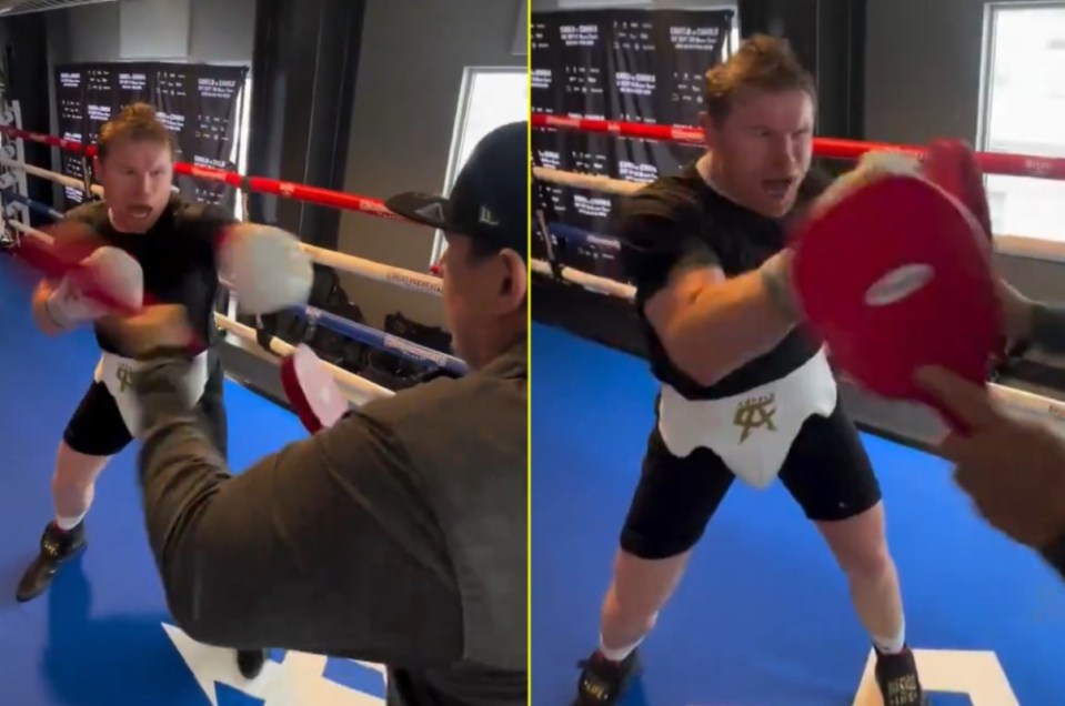 Canelo looked sharp in new training footage