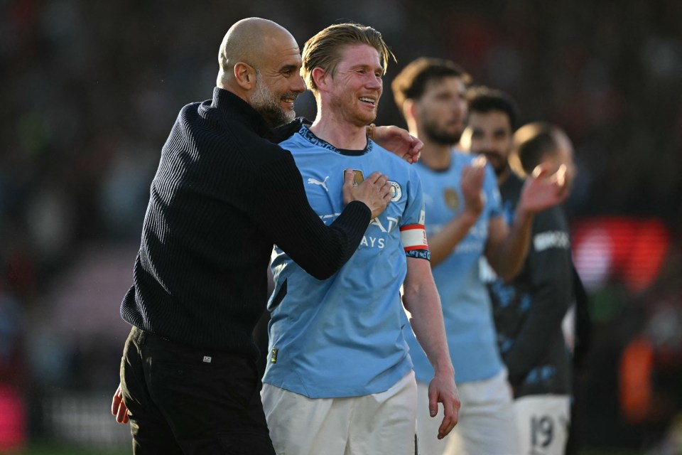 Guardiola helped De Bruyne become one of the most devastating midfielders in the world