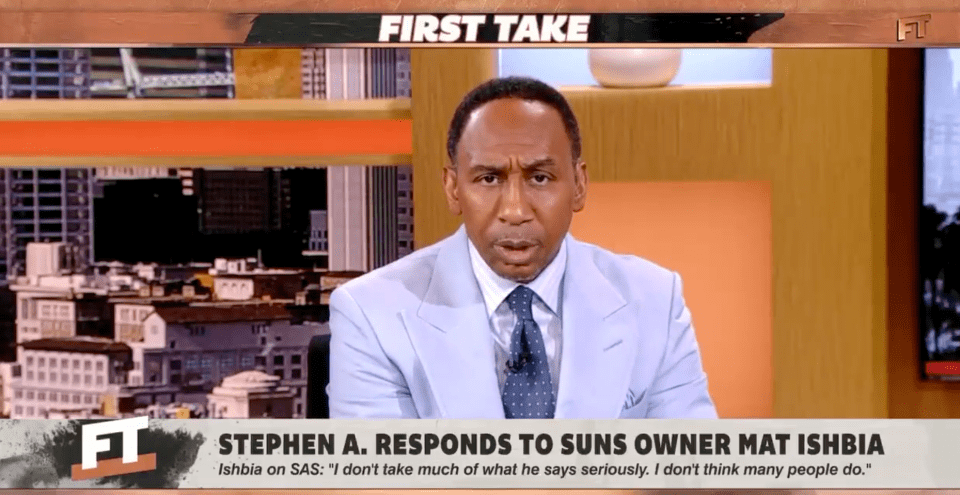 Smith went on First Take Friday morning and issued an apology to Ishbia