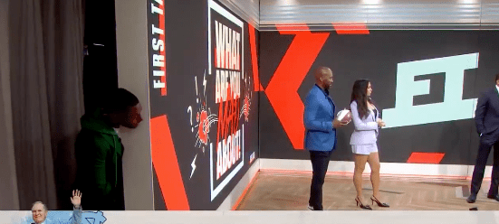 Clark took himself off the set to hide during the conversation