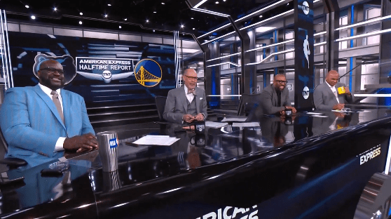 Barkley's joke left his co-hosts laughing, and it was described as the 'funniest line' of the year