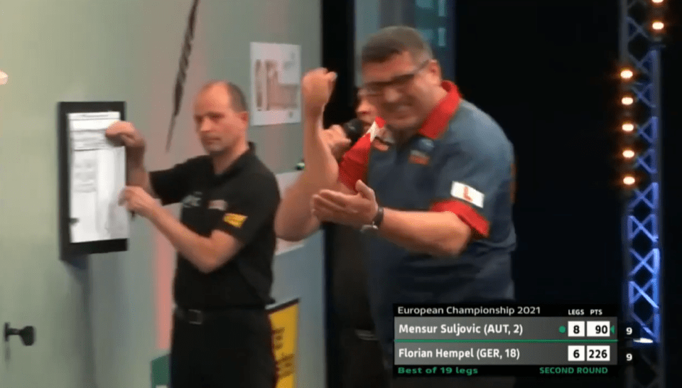 It came after the Austrian had taken a 9-6 lead over Hempel