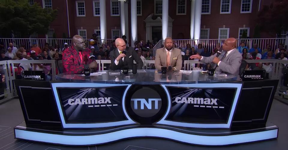 The Inside the NBA crew hailed host Enrie Johnson