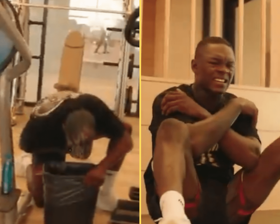 Adesanya puked after training with retired Navy SEAL Goggins
