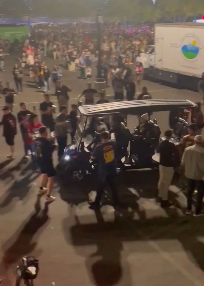 There was more drama outside the arena when Dominik Mysterio was enjoying a ride with his belt