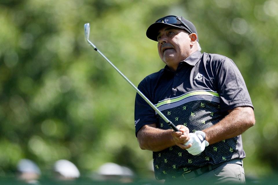Cabrera made headlines on his return to golf's most famous event